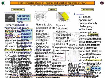 First-Principles study of Thermal and Elastic Properties of Al2O3