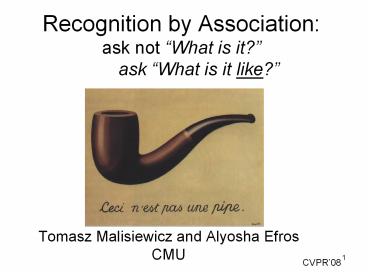 Recognition%20by%20Association:%20ask%20not%20