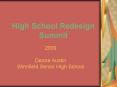 High School Redesign Summit PowerPoint PPT Presentation