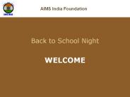Back to School Night