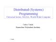 Distributed (Systems) Programming Universal Actors, SALSA, World-Wide Computer PowerPoint PPT Presentation