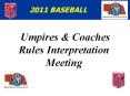 Umpires PowerPoint PPT Presentation