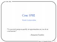 Week 6 Lecture slides