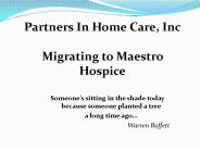 Partners In Home Care, Inc
