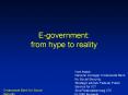 E-government: from hype to reality PowerPoint PPT Presentation