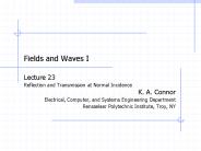 Fields and Waves I