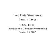 Tree Data Structures: Family Trees