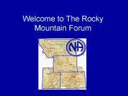 Welcome to The Rocky Mountain Forum
