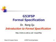 Introduction to Formal Methods