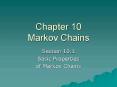 Chapter 10 Markov Chains PowerPoint PPT Presentation