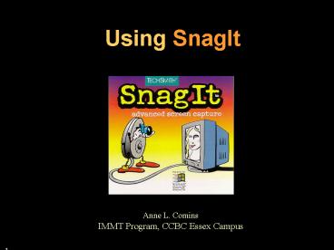 Using SnagIt