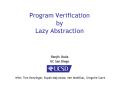 Program Verification by Lazy Abstraction PowerPoint PPT Presentation
