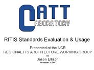 RITIS Standards Evaluation