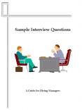 Sample Interview Questions PowerPoint PPT Presentation