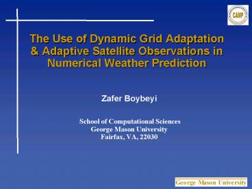 The Use of Dynamic Grid Adaptation
