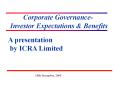 Corporate Governance- Investor Expectations PowerPoint PPT Presentation