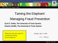Taming the Elephant: Managing Fraud Prevention PowerPoint PPT Presentation