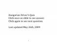 Hungarian Drivers Quiz PowerPoint PPT Presentation