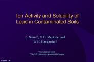 Ion%20Activity%20and%20Solubility%20of%20Lead%20in%20Contaminated%20Soils