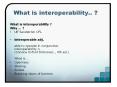 What is interoperability.. ? PowerPoint PPT Presentation