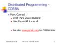 Distributed Programming - CORBA PowerPoint PPT Presentation