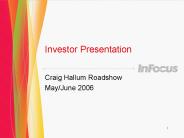 Investor Presentation