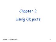 Chapter 2 Using Objects