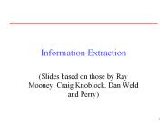 Information Extraction