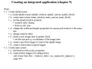 Creating an integrated application (chapter 9)