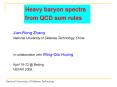 Heavy baryon spectra from QCD sum rules PowerPoint PPT Presentation