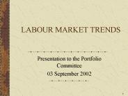 LABOUR MARKET TRENDS