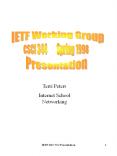 IETF Working Group PowerPoint PPT Presentation