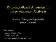 Reference-Based Alignment in Large Sequence Databases