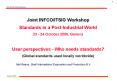 Joint INFCOITSIG Workshop Standards in a PostIndustrial World 23 24 October 2000, Geneva User perspe PowerPoint PPT Presentation