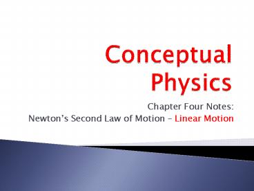 Conceptual Physics