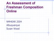 An Assessment of Freshman Composition Online