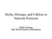 Myths, Missteps, and Folklore in Network Protocols