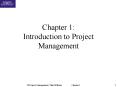 Chapter 1: Introduction to Project Management PowerPoint PPT Presentation