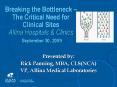 Breaking the Bottleneck The Critical Need for Clinical Sites Allina Hospitals PowerPoint PPT Presentation