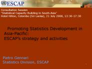 Promoting Statistics Development in AsiaPacific: