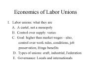 Economics of Labor Unions