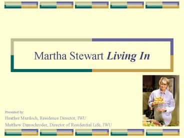 Martha Stewart Living In