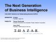 The Next Generation of Business Intelligence PowerPoint PPT Presentation