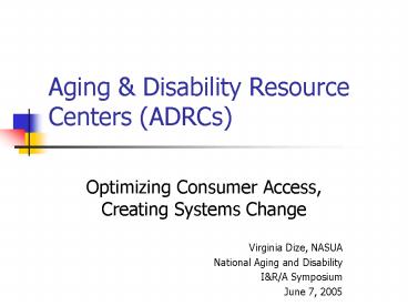 Aging presentation | free to view