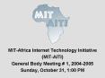 MITAfrica Internet Technology Initiative PowerPoint PPT Presentation