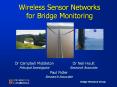 Wireless Sensor Networks for Bridge Monitoring PowerPoint PPT Presentation