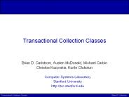 Transactional Collection Classes