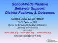 School-Wide Positive Behavior Support: District Features PowerPoint PPT Presentation