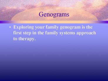 Genograms