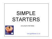 SIMPLE STARTERS